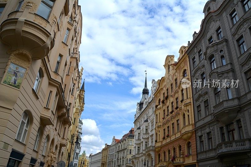 布拉格历史中心Stare Mesto街道，捷克共和国